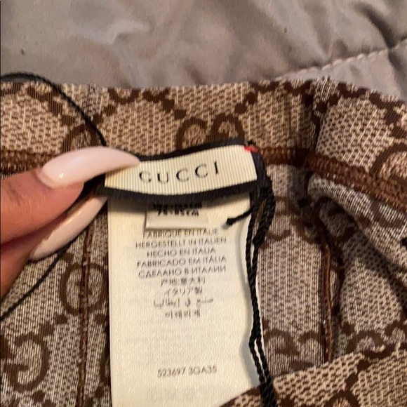 Authentic Gucci Double G Print Stockings - Picture 3 of 4